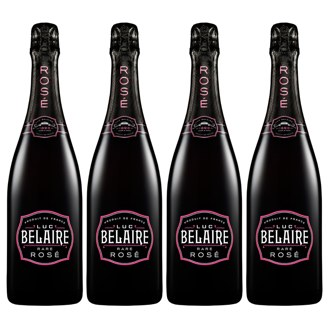 Luc Belaire Rare Rose Champagne 4 Bottle Combo - Sparkling Wine