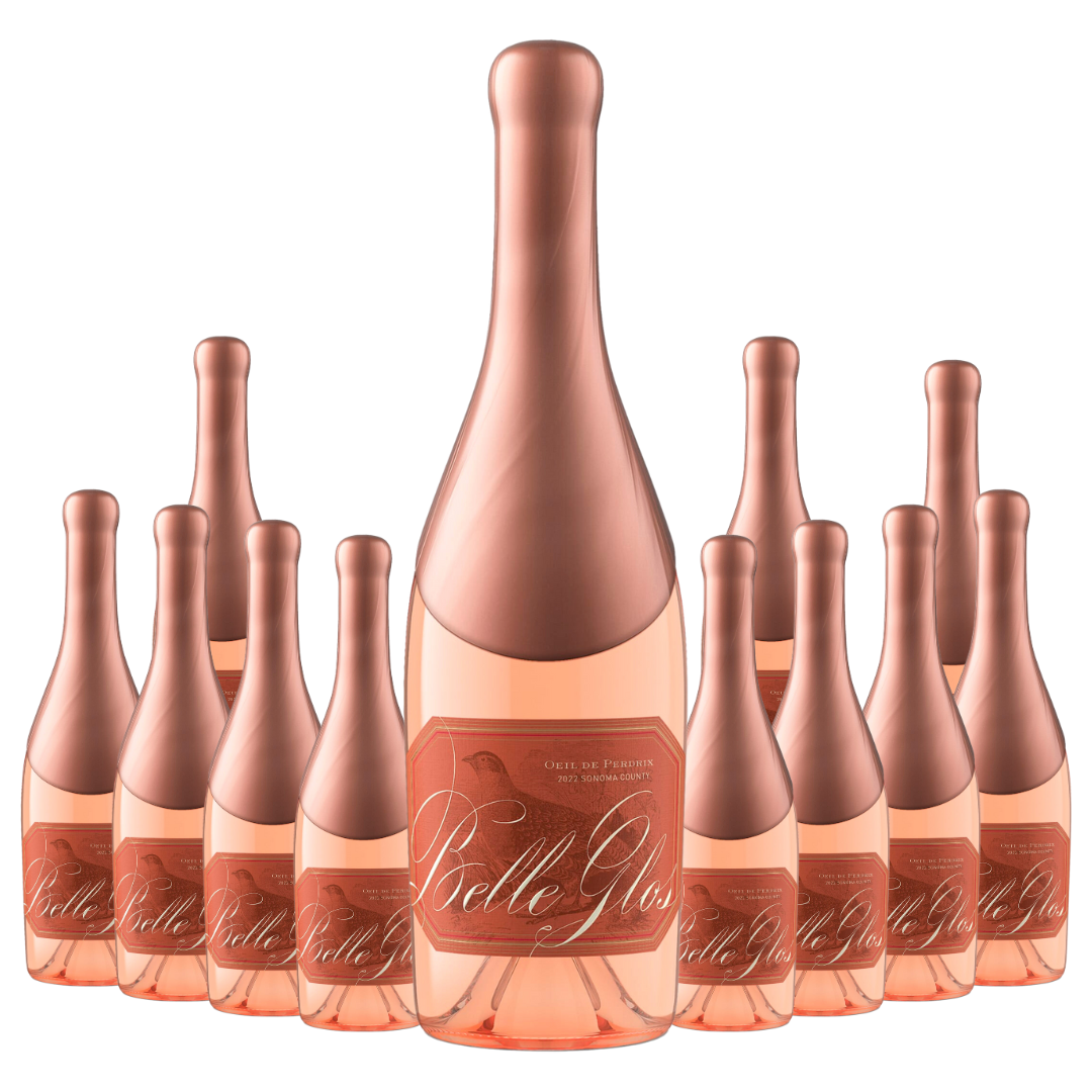 Belle Glos Pinot Noir Rose Blanc De Noir Oeil De Perdrix Sonoma County 2022 12 Bottle Case