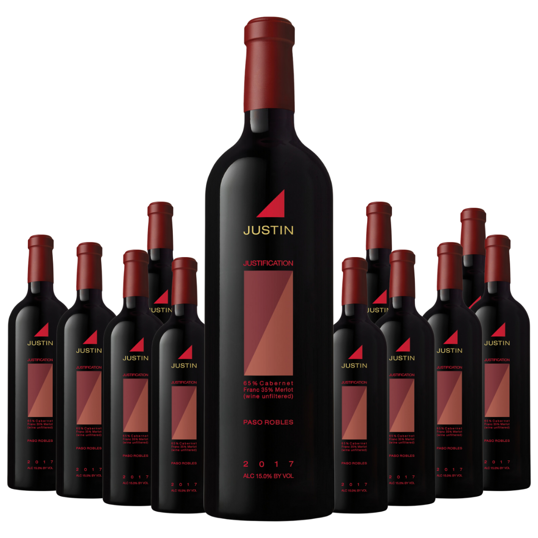 Justin Red Wine Justification Paso Robles 2017 12 Bottle Case