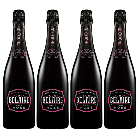 Luc Belaire Rare Rose Champagne 4 Bottle Combo